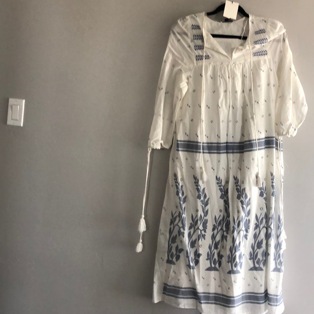 Zara embroidered maxi dress new with tags